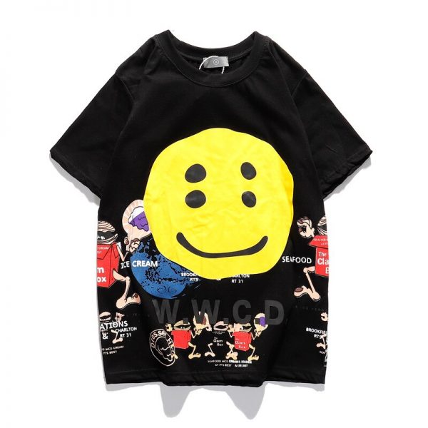 Kanye West W.W.C.D Smiley Face Tshirt JSK0309