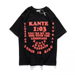 Kanye West Oversize Crew Neck Short Sleeve T-shirt JSK0309