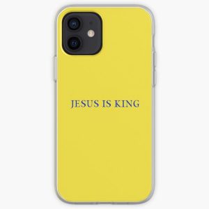 Jesus is King - Kanye West (Blue on Yellow) iPhone Soft Case RB0309 product Offical Jesus is King Merch
