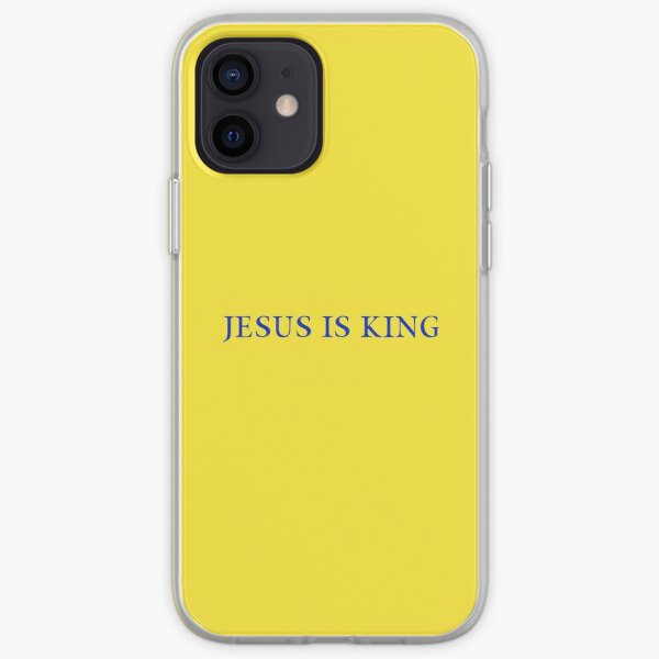 Jesus is King - Kanye West (Blue on Yellow) iPhone Soft Case RB0309 product Offical Jesus is King Merch