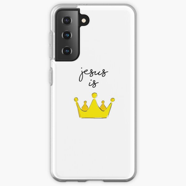 jesus is king sticker  Samsung Galaxy Soft Case RB0309 product Offical Jesus is King Merch