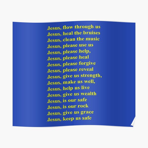 JESUS IS KING- WATER DESIGN Poster RB0309 product Offical Jesus is King Merch