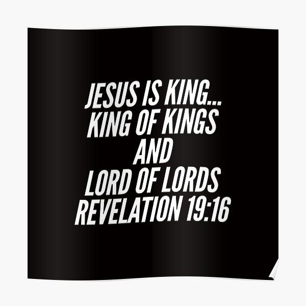 Jesus is King of kings Poster RB0309 product Offical Jesus is King Merch