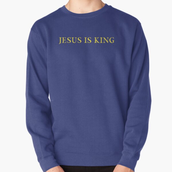 Jesus is King - Kanye West (Yellow on Blue) Pullover Sweatshirt RB0309 product Offical Jesus is King Merch