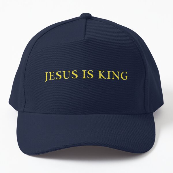 Jesus is King - Kanye West (Yellow on Blue) Baseball Cap RB0309 product Offical Jesus is King Merch