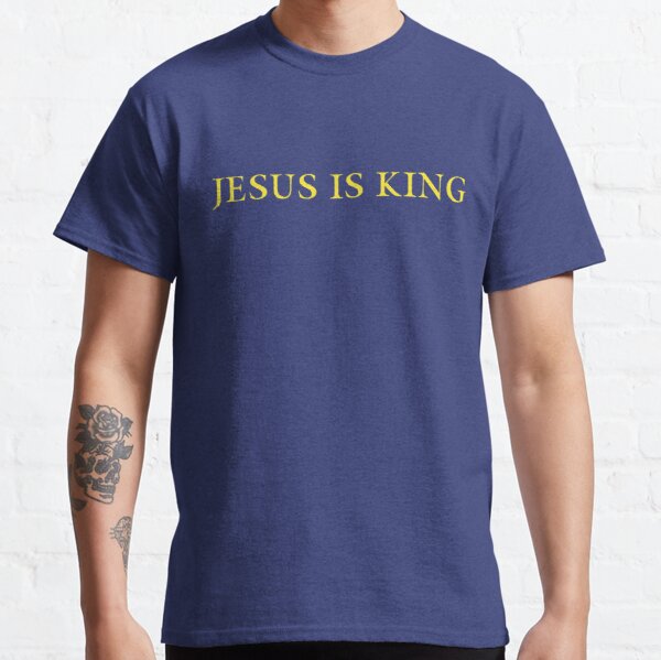 Jesus is King - Kanye West (Yellow on Blue) Classic T-Shirt RB0309 product Offical Jesus is King Merch