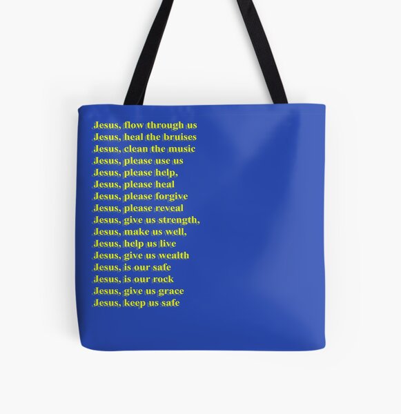 JESUS IS KING- WATER DESIGN All Over Print Tote Bag RB0309 product Offical Jesus is King Merch
