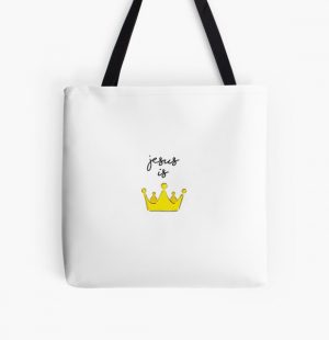 jesus is king sticker  All Over Print Tote Bag RB0309 product Offical Jesus is King Merch