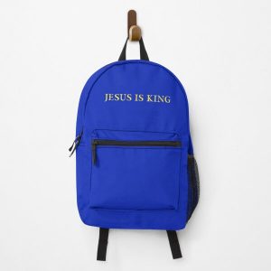 Jesus is King - Kanye West (Yellow on Blue) Backpack RB0309 product Offical Jesus is King Merch