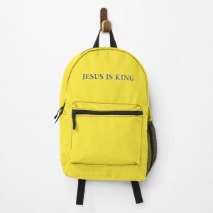 Jesus is King - Kanye West (Blue on Yellow) Backpack RB0309 product Offical Jesus is King Merch